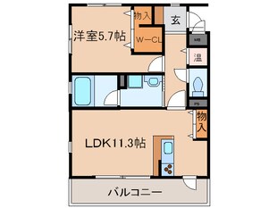 コンフォ－ル黒門の物件間取画像